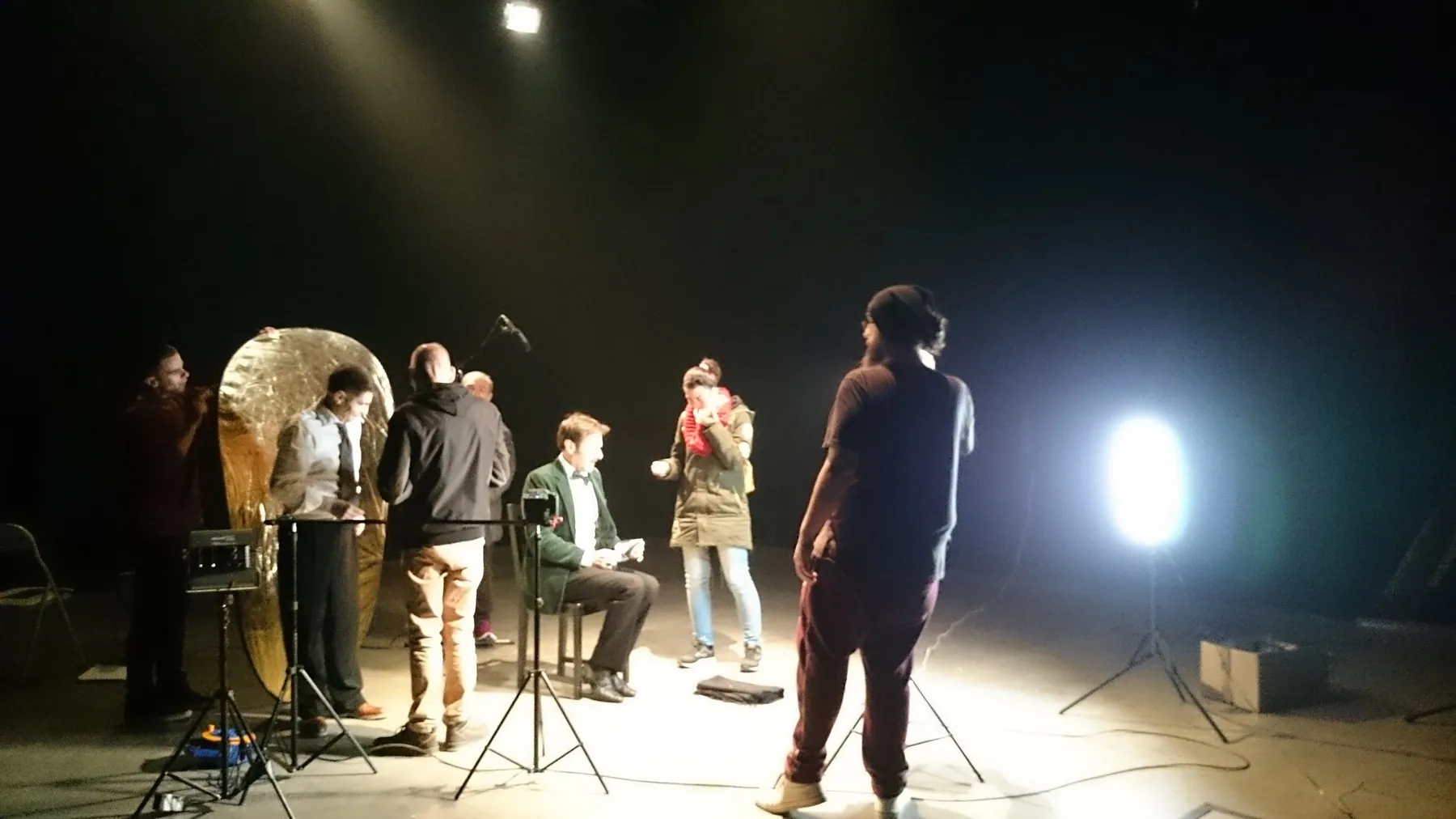 Rodaje de cortometraje en el plató ATS 2001 de Alcorcón, Madrid