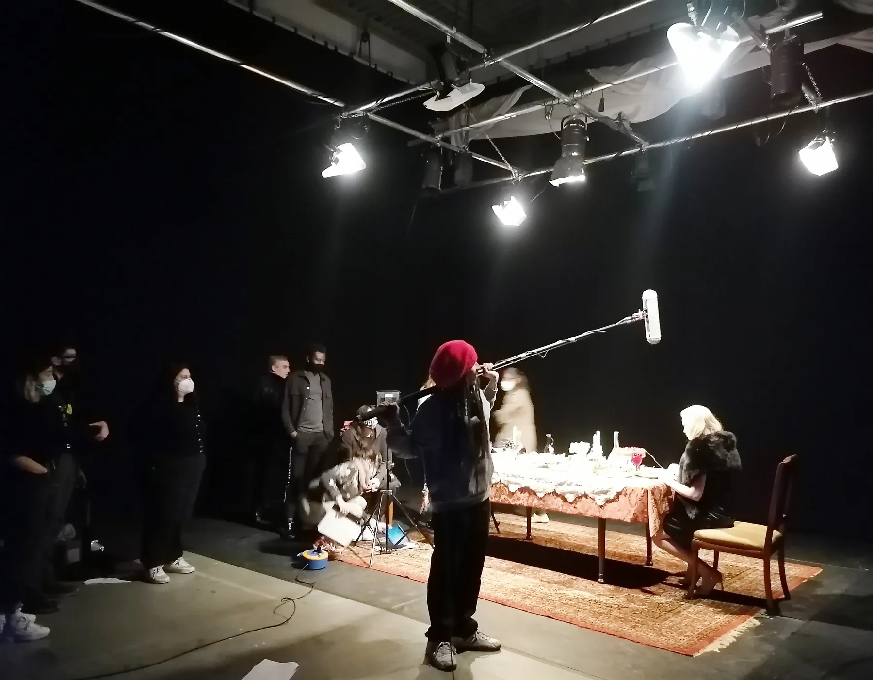 Rodaje de cortometraje en el plató ATS 2001 de Alcorcón, Madrid